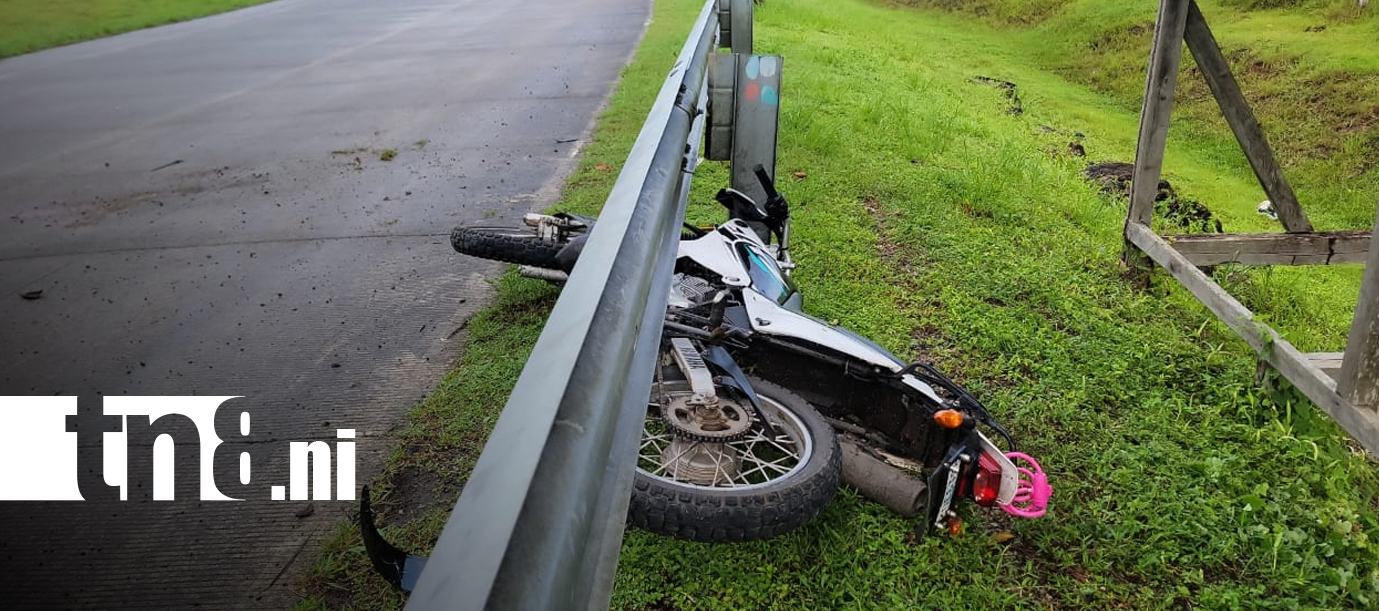 Motociclista queda grave en Bluefields