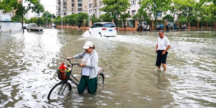 Foto: Dolphin pierde fuerza y deja lluvias torrenciales en China/Cortesía Foto: Dolphin pierde fuerza y deja lluvias torrenciales en China/Cortesía