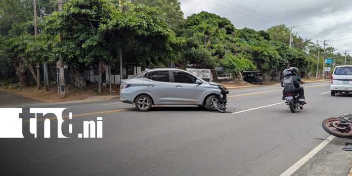 1 Foto: Dos accidentes dejan a motociclistas lesionados a pocos metros de distancia en Carretera Sur/TN8