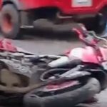 Foto: Grave accidente en Ticuantepe: motociclista impacta contra una camioneta/TN8