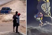 VIDEO: Camioneta es arrastrada por el río Ameca en México con tres adultos mayores a bordo Foto: Tres adultos mayores quedan atrapados en medio del río Ameca, México/Cortesía