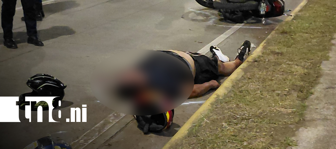 Foto: Motociclista muere en accidente en Managua/TN8