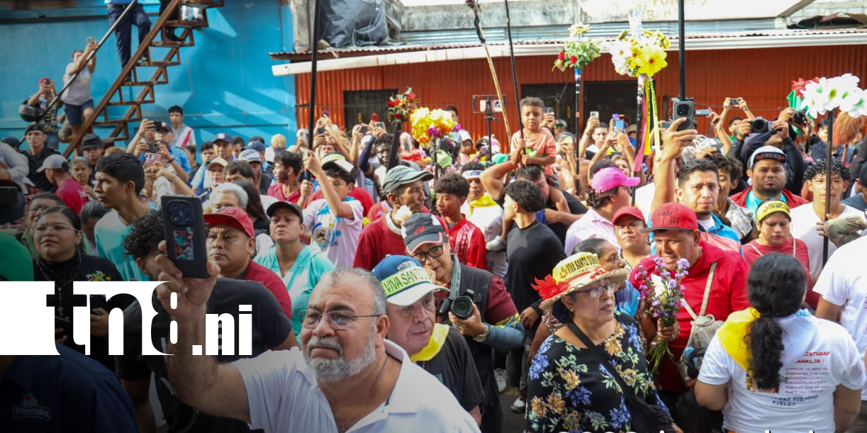 Foto: Santo Domingo de Guzmán recorre Managua entre fe, promesas y tradición/TN8