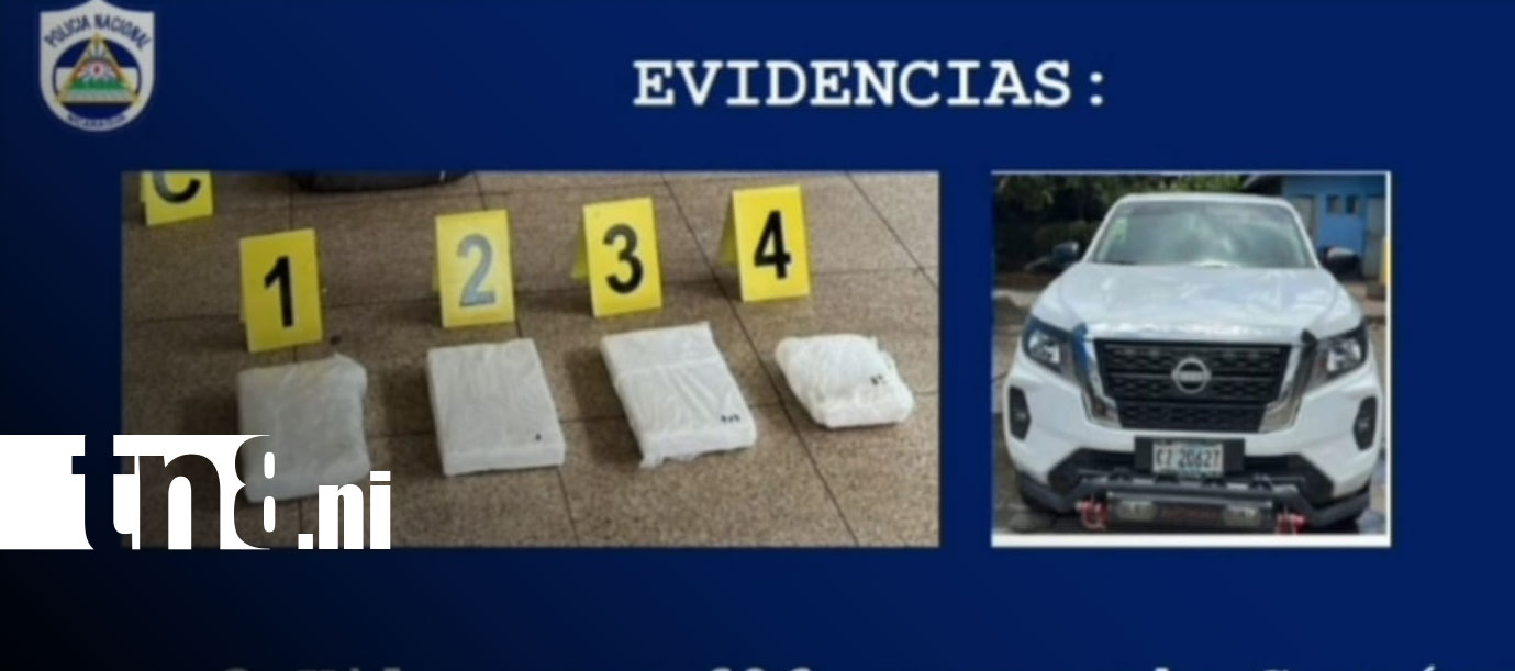 Foto: Caen dos con 3.6 kilos de cocaína en Jinotepe/Tn8