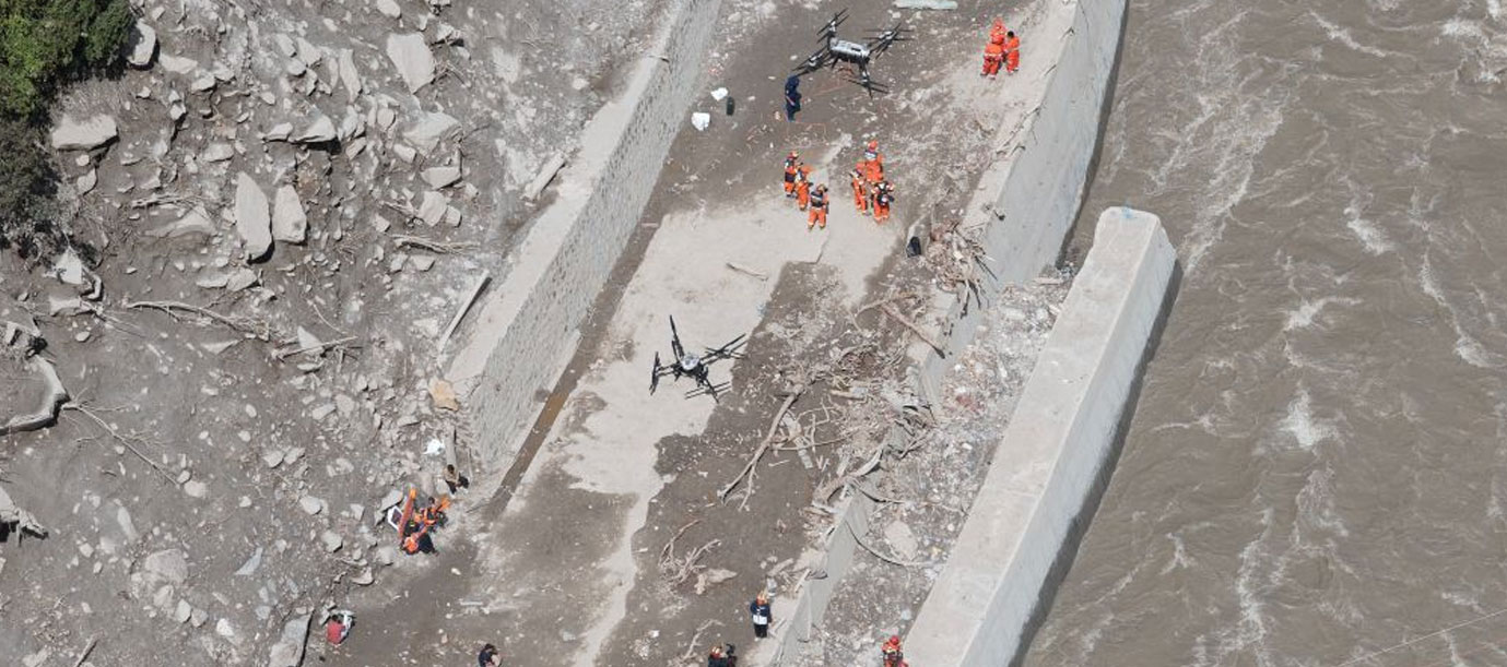 Foto: Gyirong enfrenta avalancha de lodo/Cortesía
