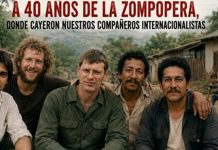 Nicaragua recuerda a los internacionalistas caídos en La Zompopera a 40 años de su legado