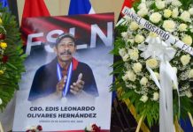 Honran memoria del compañero Edis Olivares, protagonista de la toma del Palacio Nacional FOTO: Masaya honra a Edis Olivares/Cortesía