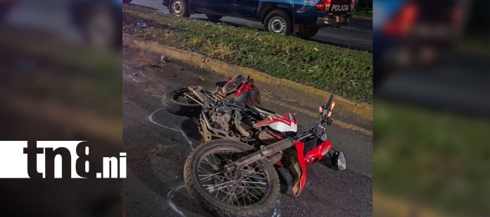 Foto: Fatal accidente cobra vida de motociclista en Managua/TN8 Foto: Fatal accidente cobra vida de motociclista en Managua/TN8