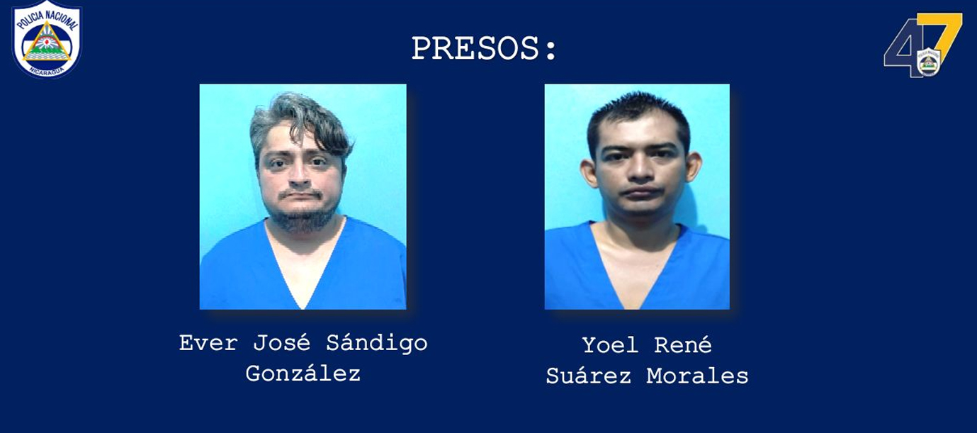 Foto: Dos personas capturadas por presunto tráfico de drogas en Juigalpa/Cortesía