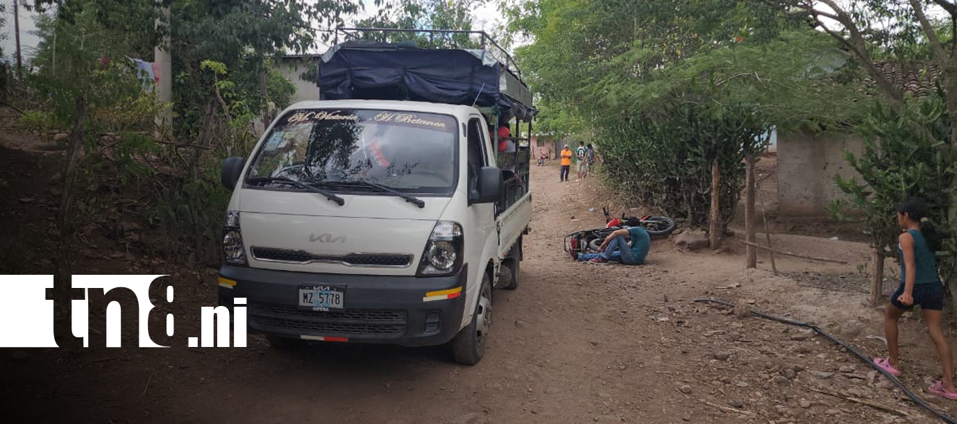 Foto: Accidente en Somoto deja lesionado a ayudante de transporte público/TN8