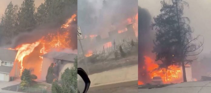 1.1 Foto: Incendio arrasa viviendas en Washington/Cortesía