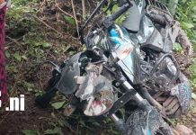 Tragedia en Jinotega: dos motociclistas fallecen en accidentes de tránsito Foto: Dos motociclistas pierden la vida en Jinotega/TN8