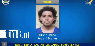 Foto: Capturan a sospechoso de matar a joven en Nueva Segovia /TN8