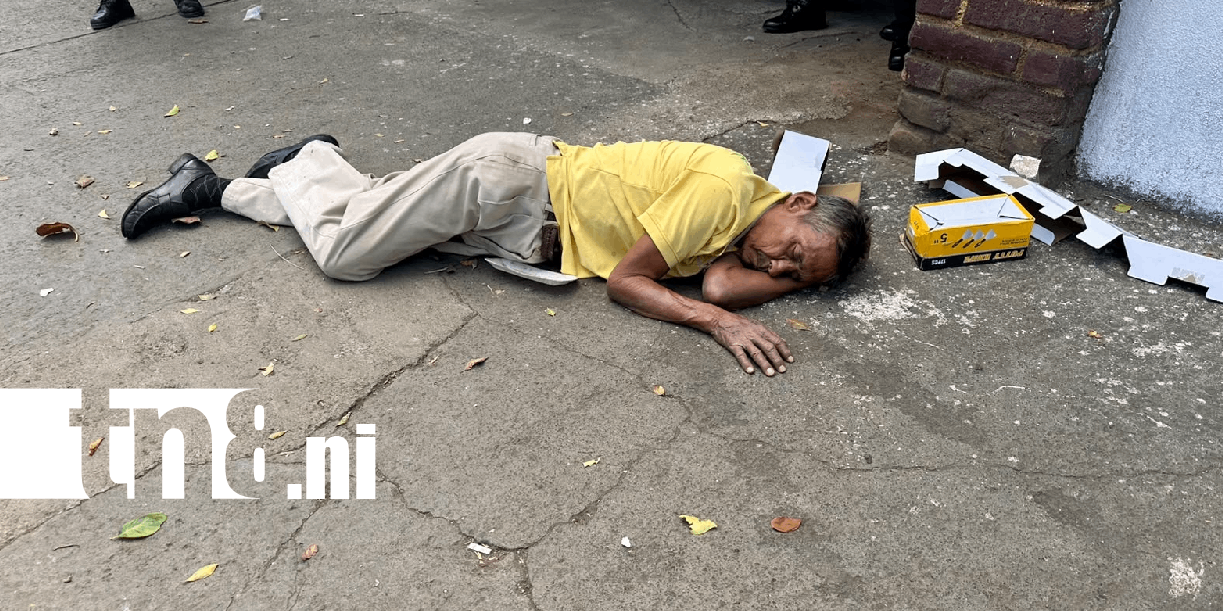 Foto: Aparece inconsciente cerca del Mercado Israel Lewites, Managua /TN8