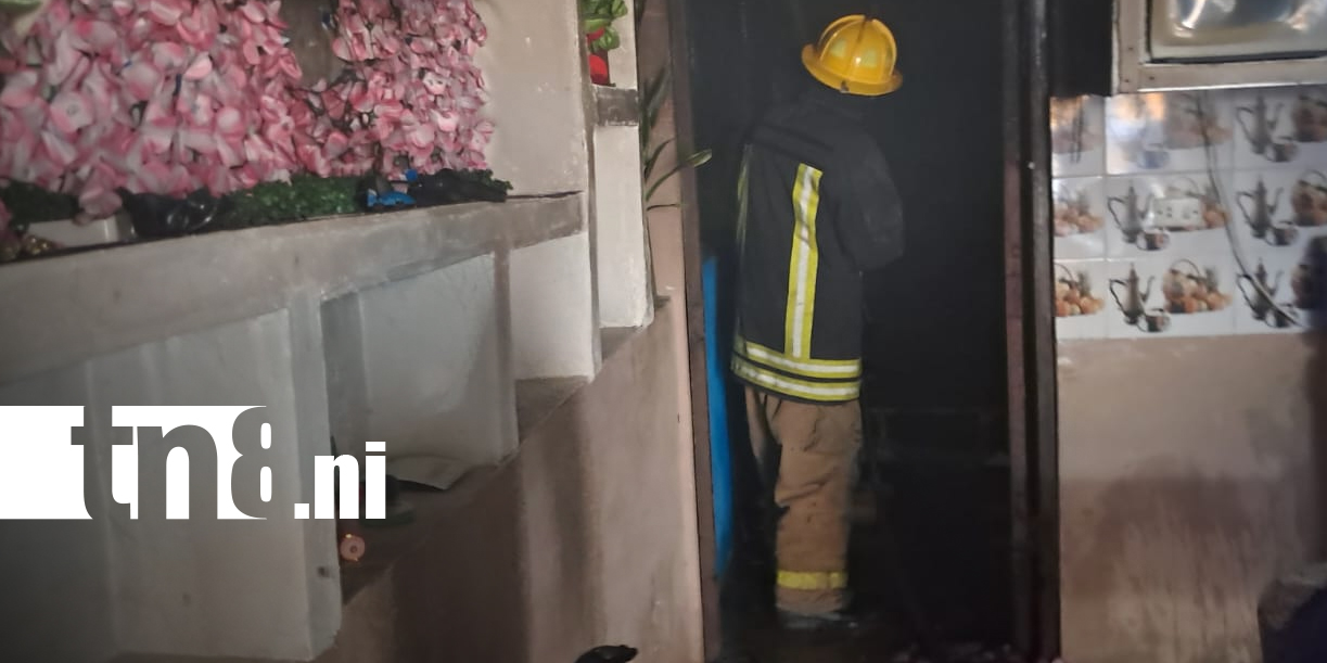Foto: Bomberos controlan incendio y evitan propagación de las llamas en Granada/TN8