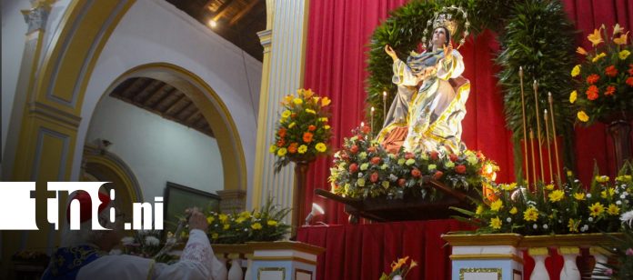 Foto: Fieles de Masaya celebran la Solemnidad de la Asunción de la Virgen María/TN8