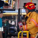 Foto: Bomberos inspeccionan el mercado Israel Lewites para prevenir incendios/TN8