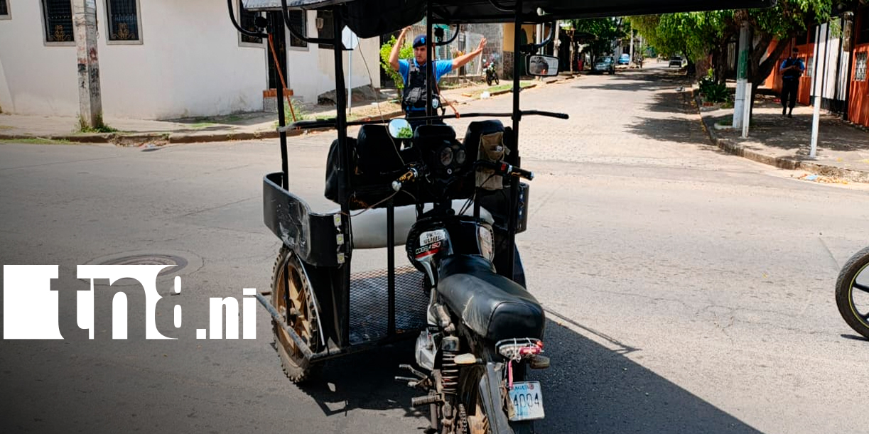 Foto: Motociclista termina lesionado tras fuerte choque con una caponera en Managua/TN8