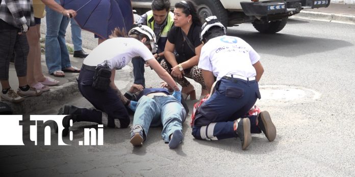 : No respetar el alto provoca accidente y deja a motociclista lesionada en Estelí/TN8 Foto: Foto: No respetar el alto provoca accidente y deja a motociclista lesionada en Estelí/TN8