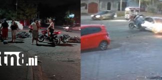 Foto: Dos colisiones en Managua dejan personas lesionadas/TN8