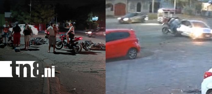 Foto: Dos colisiones en Managua dejan personas lesionadas/TN8