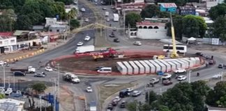 Foto: Obras en Managua provocan afectaciones viales y corte eléctrico/Cortesía