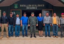BECO realiza encuentro con autoridades del gobierno indígena Mayangna Foto: BECO aborda protección de recursos naturales con pueblo Mayangna/Cortesía