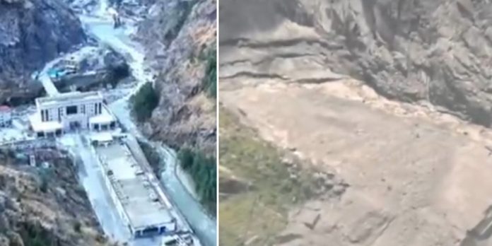 Foto: El antes y después que revela la devastación del alud en la frontera entre China y Nepal/Cortesía