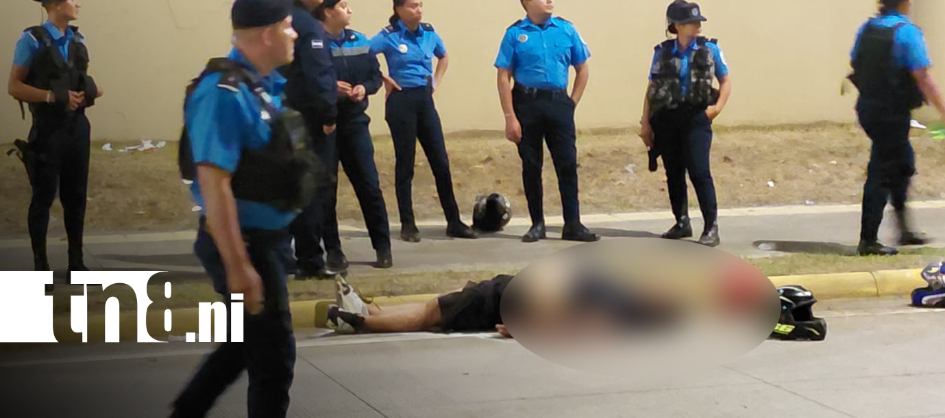 Foto: Motociclista muere en accidente en Managua/TN8