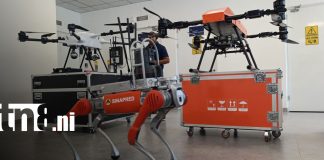 Foto: Un perro robot y una flota de drones: la tecnología que sorprende en el Centro Momotombo / TN8