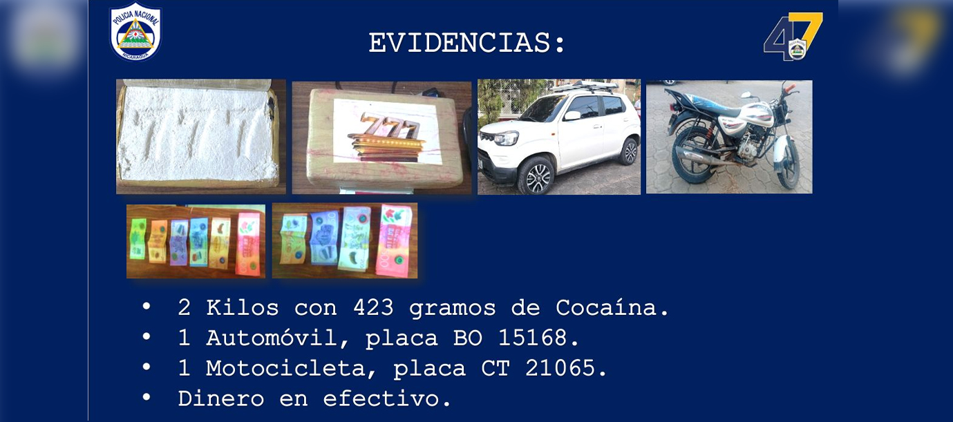 Foto: Dos personas capturadas por presunto tráfico de drogas en Juigalpa/Cortesía