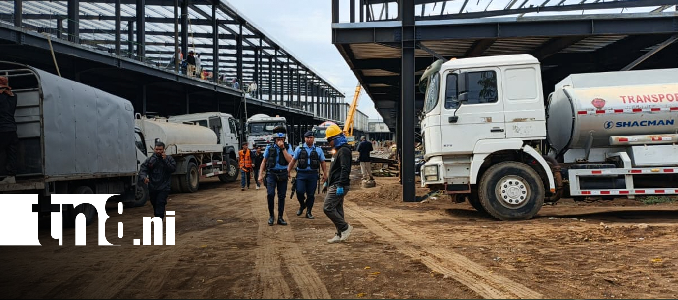 Foto: Colapso de un muro deja cuatro trabajadores lesionados en Managua/TN8