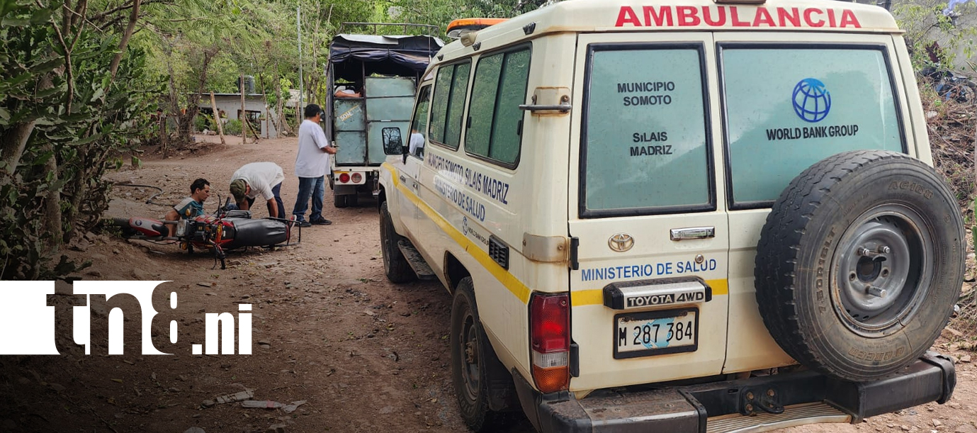 Foto: Accidente en Somoto deja lesionado a ayudante de transporte público/TN8