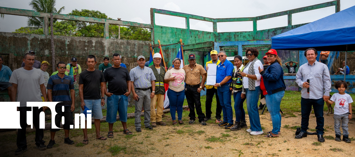 Foto: Inician la rehabilitación del estadio comunal de Tuapi, Puerto Cabezas/TN8
