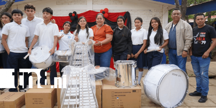 Foto: Cumplen el sueño de estudiantes de Somoto con nueva banda escolar /TN8 Foto: Cumplen el sueño de estudiantes de Somoto con nueva banda escolar /TN8