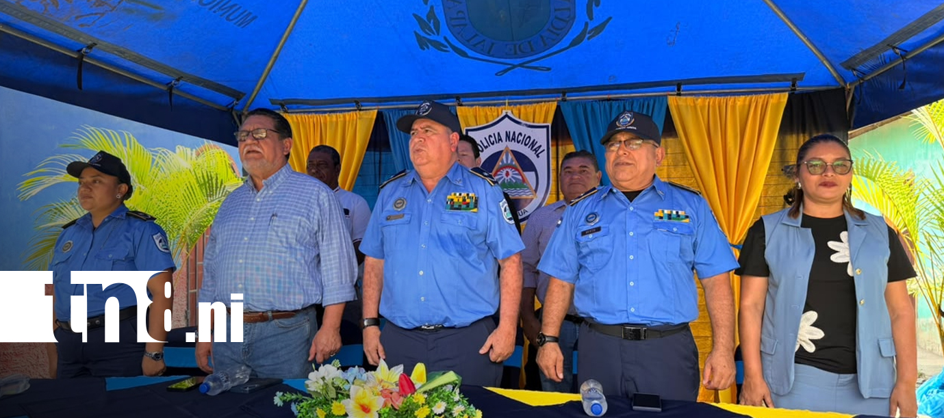 Foto: Rehabilitan estación policial en Teotecacinte, Jalapa, para fortalecer la seguridad de las familias/TN8