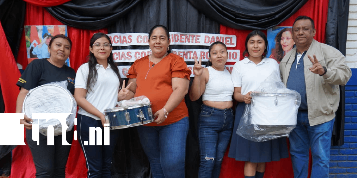 Foto: Cumplen el sueño de estudiantes de Somoto con nueva banda escolar /TN8