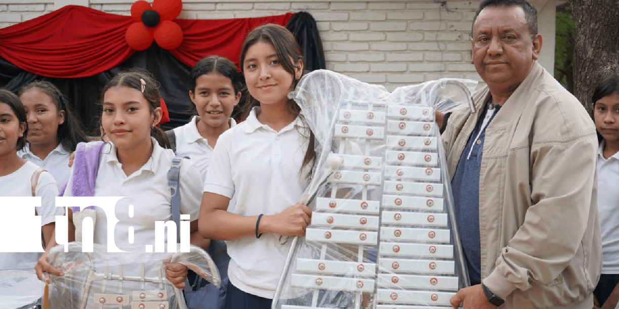 Foto: Cumplen el sueño de estudiantes de Somoto con nueva banda escolar /TN8