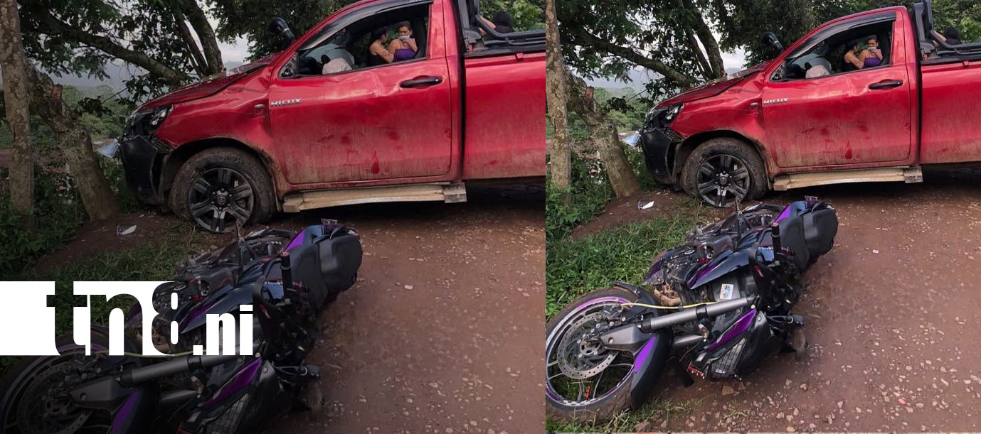 Foto: Accidentes en Jinotega dejan motociclistas lesionados y daños materiales/TN8