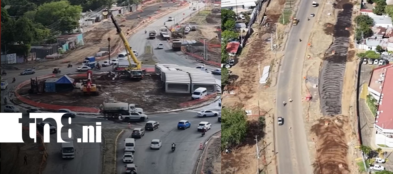 Foto: Obras en Managua provocan afectaciones viales y corte eléctrico/Cortesía