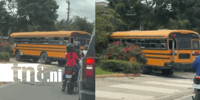Foto: Imprudente maniobra en una plaza de Estelí /TN8 Foto: Imprudente maniobra en una plaza de Estelí /TN8