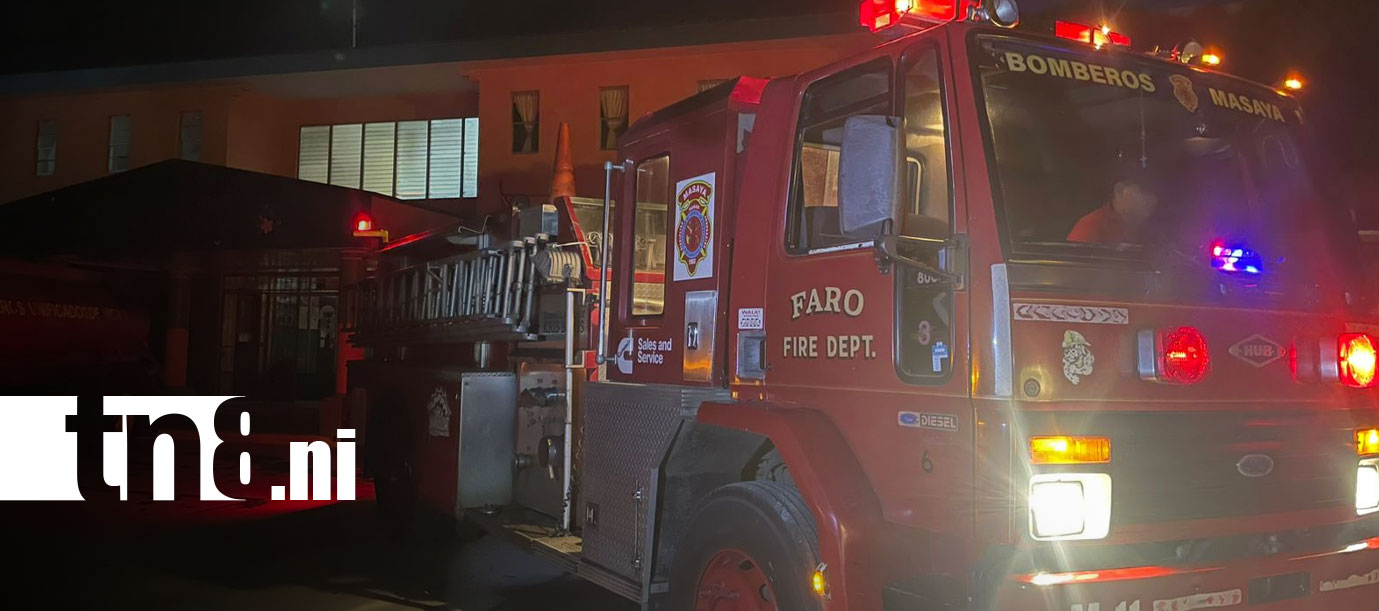 Foto: Incendio en bodega de productos de limpieza genera alarma en Monimbó, Masaya/TN8