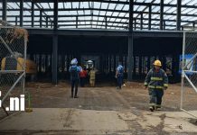 Foto: Colapso de un muro deja cuatro trabajadores lesionados en Managua/TN8