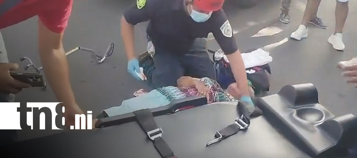 Foto: Accidente deja lesionada a una persona de la tercera edad en Granada/TN8