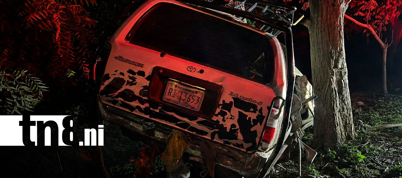 Foto: Accidente deja daños materiales en Rivas/TN8