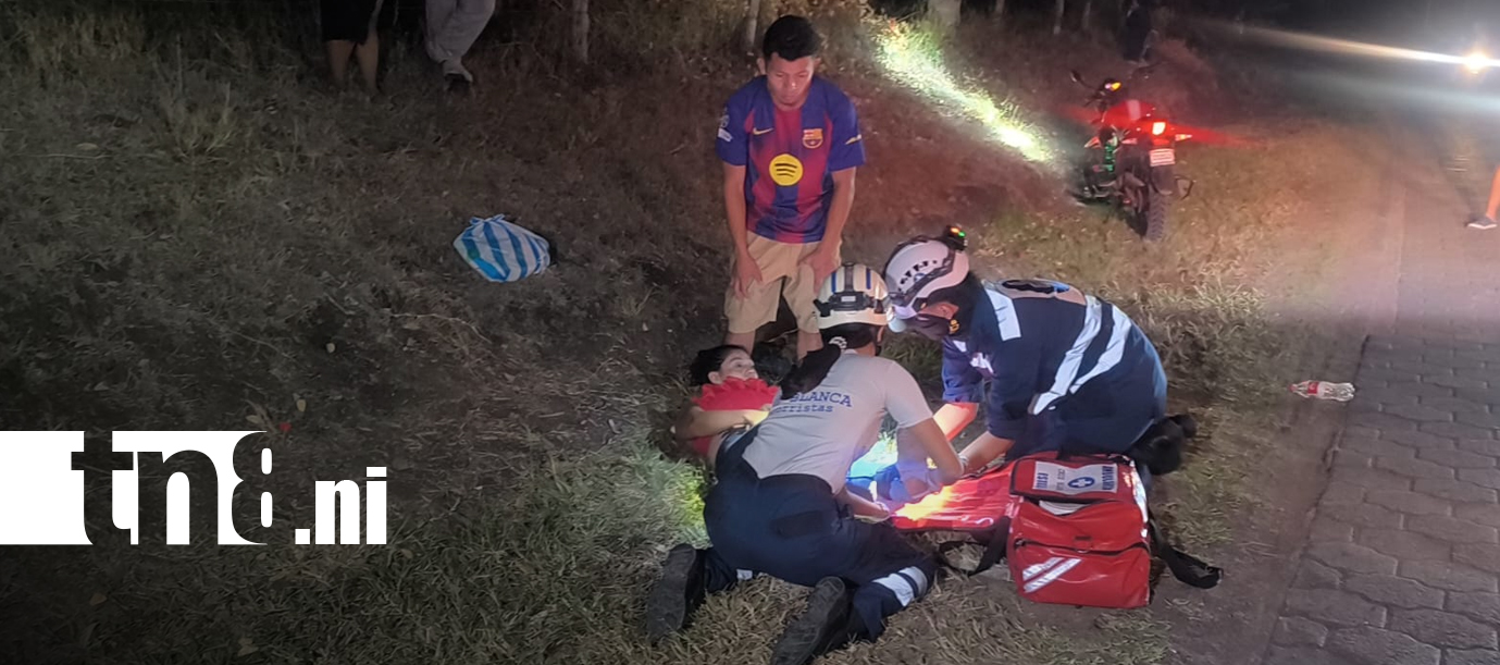 Foto: Motociclistas atropellan a joven y presuntamente huyen del lugar en Estelí/TN8