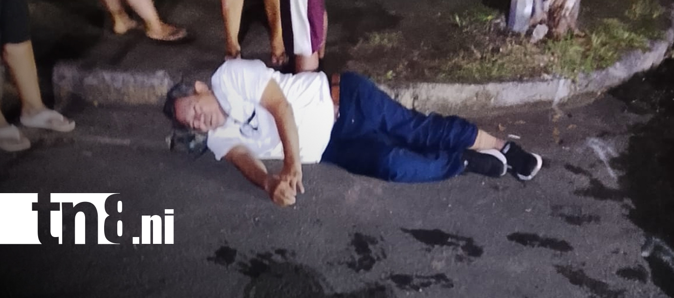 Foto: Motociclista habría huido tras atropellar a un adulto mayor en Managua/TN8