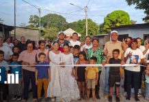 ¡Sueño cumplido! Familias celebran nueva calle adoquinada en barrio de Nandaime Foto: ¡Sueño cumplido! Estrenan calle adoquinada en Nandaime/TN8