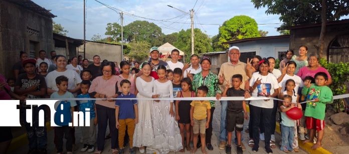 Foto: ¡Sueño cumplido! Estrenan calle adoquinada en Nandaime/TN8 Foto: ¡Sueño cumplido! Estrenan calle adoquinada en Nandaime/TN8