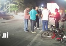 Arena suelta provoca aparatoso accidente en la peligrosa Cuesta El Plomo, Managua Foto: Accidente en la Cuesta El Plomo, Managua, deja dos lesionados/TN8